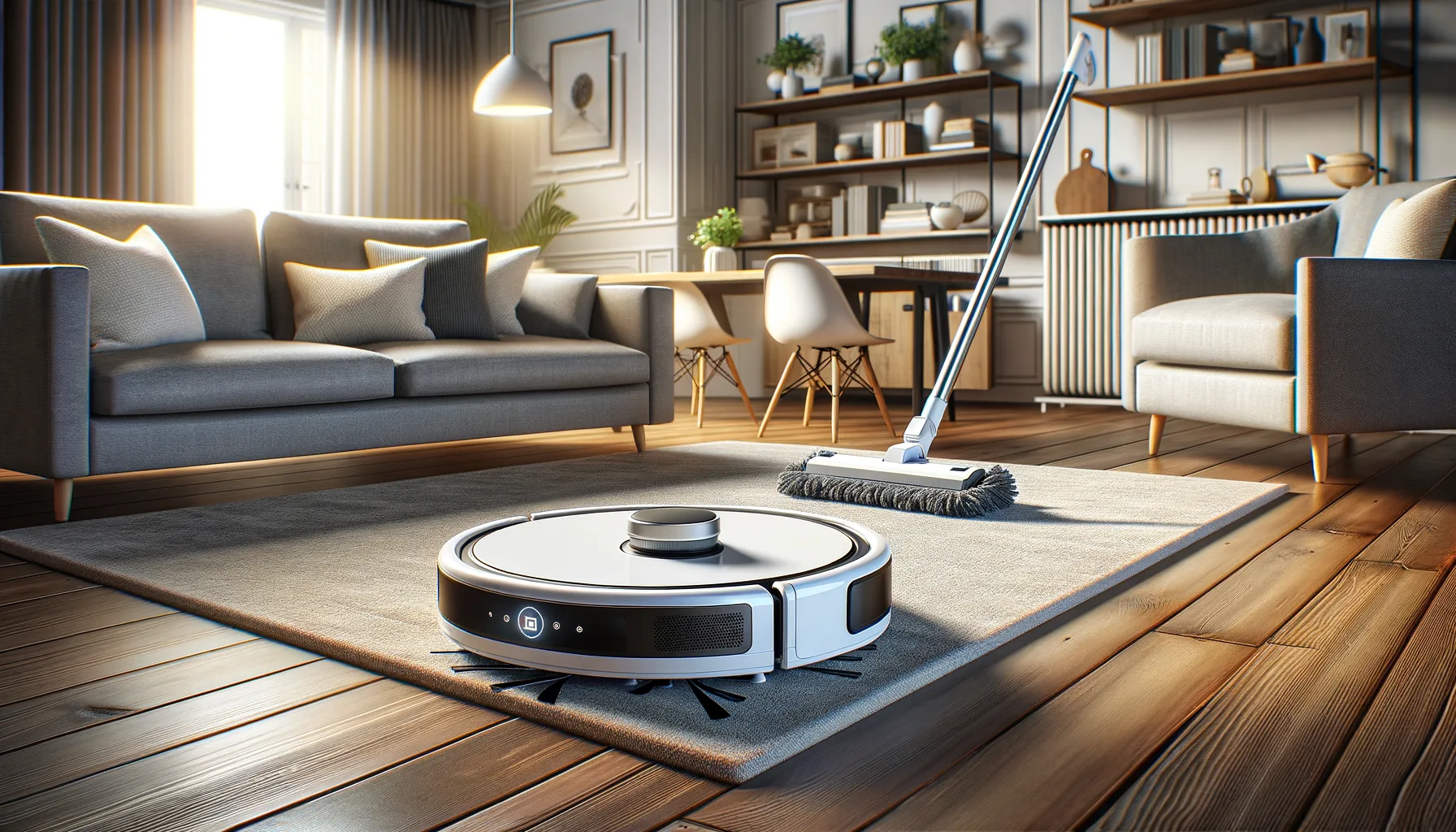 Erweiterte Reinigungsszenarien mit Saugrobotern: Kombination mit Wischfunktion