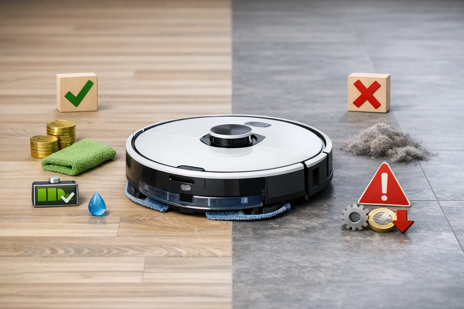 Saugroboter mit Wischfunktion: Vor- und Nachteile im Kauf-Check