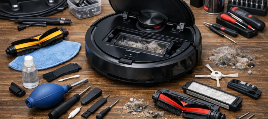 Ultimativer Guide zur Wartung von Saugrobotern: Reinigung, Pflege & Fehlerbehebung
