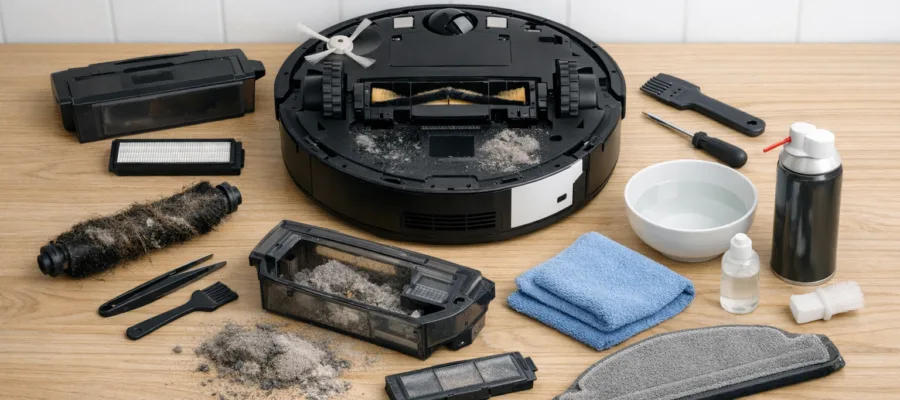 Wie du den Saugroboter richtig reinigst: Schritt-fuer-Schritt Anleitung